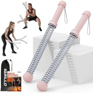 Ropeless Battle Ropes for Home Gym, Portable Cordless Weighted Battle Ropes with Storage Bag, High Calorie Burn for Men & Women, Fitness Equipment for HIIT & Low-Impact Aerobic Training