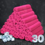 Honoson 30 Pcs Cooling Towel Bulk Breathable Chilly Towel Workout Cool Cold for Neck Face Microfiber Towel for Gym Travel Yoga Camping Running Outdoor Sport (Fluorescent Pink)