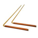 MyDeal Products Solid Copper and Brass Dowsing Rods with Smooth Movement for Tracing Spiritual Energy Chi, Ghost Hunting, Water Divining, Finding Gold, Locating Lost Items or Answering Questions!