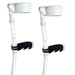 Crutch Handle Pads | Pack of 2 | Hand Grips for Crutches | Pair | Made from Soft Comfy Neoprene with Shock Absorbing Cushion | Prevents Sore Hands & Calluses