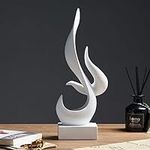 AWNR White Flame Abstract Sculpture