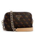GUESS Women's Noelle Crossbody Camera, Brown Logo, One_Size