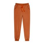 BIG ELEPHANT Kids Sweatpants, Boys Girls Pants with Pockets and Drawstring for Ages 3-16 Years Orange