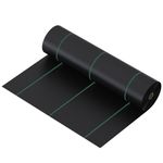 mychoiii 4ft x 300ft Weed Barrier Landscape Fabric Heavy Duty Premium 3.5oz PP Ground Cover Weed Barrier Weed Blocker Fabric Commercial Grade Underlayment Geotextile Fabric for Construction Projects