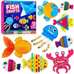 Arts and Craft Kit for Toddlers Ages 3, 4, 5 Years - Craft 9 Fun Fish Characters