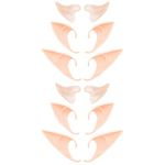 6 Pairs Elf Ears - Cosplay Fairy Pixie Elf Ears Soft Pointed Ears Tips Anime Party Dress Up Costume Makeup Masquerade