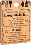 Daughter in Law Gifts - "Recipe for