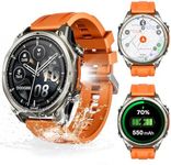 DOOGEEEco Anywise W1 Pro Mens Smart Watch, 5ATM Dual-Band GPS Offline Maps | 1.43'' Fitness Smart watches for Android Phone/iPhone Compatible,170+ Sports Modes, Answer/Make Calls/12 Days Battery/3 Strap