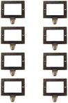 WEICHUAN 8PCS Antique Zinc Alloy Card Holder Drawer Pulls Tag Frame Pulls Cabinet Frame Handles File Label Frame Drawer Pulls Card Catalog Drawer Pulls- 2.8"x1.9" Outside Frame