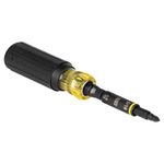 Klein Tools 32500HD Multi-Bit Screwdriver/Nut Driver, Impact Rated 11-in-1 Tool with Phillips, Slotted, Square and Torx Tips