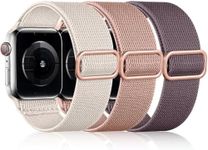 Witzon Stretchy Nylon Bands Compatible with Apple Watch Band Series 10 9 8 7 41mm 46mm 45mm Women Men, Adjustable Elastic Sport Strap Solo Loop for iWatch SE Series 6 5 4 3 2 38mm 40mm 42mm 44mm 49mm