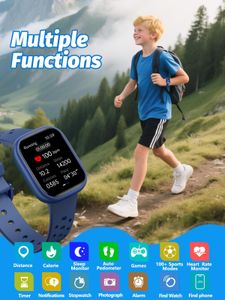 teslahero Kids Smart Watch, Purple – Touchscreen, GPS Tracker