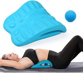 RESTCLOUD Back Stretcher for Back Pain Relief, Back Stretching Cushion, Chronic Lumbar Support Pillow Helps with Spinal Stenosis, Herniated Disc and Sciatica Nerve Pain Relief Lumbar Stretcher