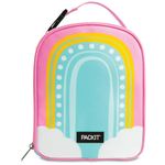 PackIt® Freezable Playtime Lunch Box, Rainbow, Built with EcoFreeze® Technology, Collapsible, Reusable, Zip Closure with Buckle Handle, Perfect for Keeping Lunches Fresh Large