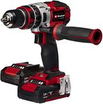 Einhell Power X-Change 60Nm Cordless Drill Driver With 2 x Batteries And Charger - 18V Brushless 3-in-1 Combi Drill, Hammer Drill And Screwdriver - TE-CD 18 Li-i Impact Drill Set