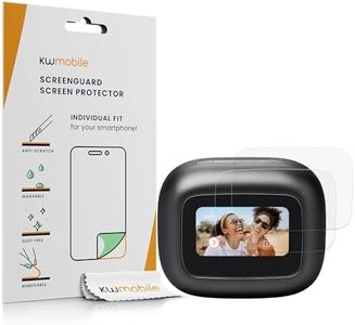 kwmobile 3x Pellicola Protettiva Compatibile con JBL Live Beam 3 - Proteggi Schermo in TPU Antigraffio - Salvaschermo per Display Cuffie Bluetooth