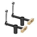 2Pcs Table Workbench Fast Fixed Clip Clamps for 20MM Hole, DIY Positioning Woodworking Adjustable Desktop Clips, Fixture Vise Benches Joinery Carpenter Tool for Woodworking Benches Tools