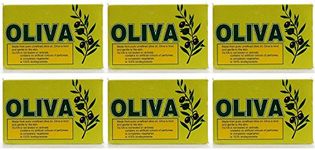 Oliva - Olive oil soap bar - 6 X 125g - 6 pack Bundle - Packaging May Vary