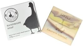 Little Browne Goose Oat Milk & Honey Natural Handmade Soap by Brown Goose. Rejuvenate moisturise skin with artisan a refreshing and aromatic fragrance. Cold pressed hand body wash- 130g bar