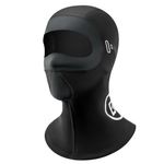 ROCKBROS Balaclava Face Mask, Thermal Balaclava Ski Mask for Winter, Full Face Cover Under Helmet Wear for Men Women, Windproof Head Mask, Neck Warmer for Cycling, Motorcycle, Skiing Black