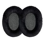 kwmobile 2x Earpad Compatible with Sennheiser HD 559/569 / 599 - Replacement Velour Earpad Cushion for Headphones - Black