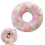 YANGUN 11 Inch Ear Piercing Pillow, Donut pillow for Side Sleepers, Pillow with Hole for Ear,O-Shaped Pillow for Side Sleepers, Releasing Ear Pain, Piercing Aftercare, CNH and Ear Piercing