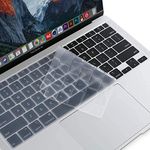 Oaky Keyboard Protector Compatible with MacBook Air 13 inch 2020 Release Model A2179 Soft Silicone Waterproof Dust-Proof Ultra Thin Keyboard Cover Skin for MacBook Air 13 2020 - Silicon Clear