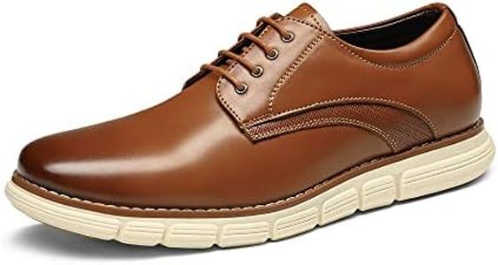 Bruno Marc Men's Crossflex Dress Sneakers Casual Oxford Formal Shoes,Size 11,Brown,GRANDPLAIN