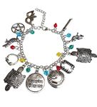 Orion Creations Vampire Diaries Inspired Charm Bracelet With Crystal Beads