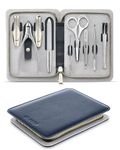 Manicure Set 9 in 1,Professional Pedicure kit,Stainless Steel Manicure Kit,Portable Travel Grooming Kit Nail Care Tools,Nail Clippers Pedicure Tools
