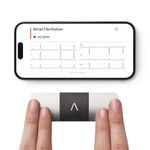 KardiaMobile 6-Lead Personal ECG Heart Rate Monitor - Detects Atrial Fibrillation, Trusted by the NHS, Results in 30 Seconds, Works with Most Smartphones, Supporting British Heart Foundation