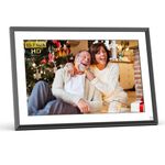 NexFoto 32GB Digital Picture Frame 10.1 Inch, WiFi Digital Photo Frame, Electronic Picture Frame with IPS Touch Screen, Easy to Share Photos Video via App, Wall-Mountable, Gift for Grandparents