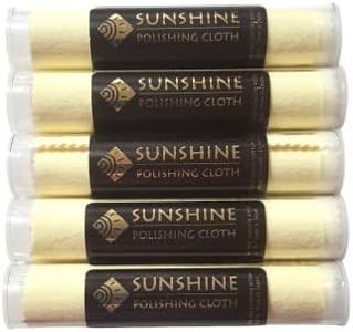 Sunshine 5 Polishing Cloths Jewelry Cleaner Tube Silver Brass Gold Copper