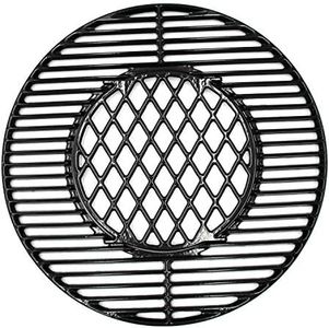 Hongso 8835 22 Inch Non-Stick Polished Procelain Coated Grill Grates for Weber Original Kettle Premium 22 Inch Charcoal Grill, 22" Weber Performer Premium, Deluxe Charcoal Grill, 22'' Smokers
