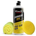 WaveX Carnauba Wax Car Polish Cream (1L) | Car Wax That Provides Deep Wet Shine | Car Wax Polish For Car Paint, Headlights & Chrome Components