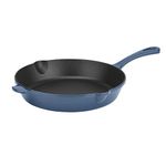 CUISINART CI22-24BG Chef's Classic Enameled Cast Iron 10" Round Fry Pan, Provencal Blue