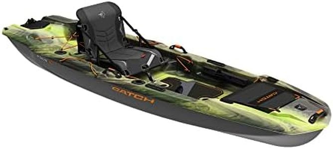 Pelican Catch Mode 110 Fishing Kayak - Premium Angler Kayak with Lawnchair seat - 10.5 Ft., Venom