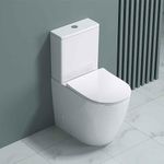 Durovin Bathrooms Comfort Height Close Coupled Toilet with Soft Close Seat and Cistern