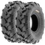 SunF A003 ATV/UTV/Lawn-Mowers Off-Road Tire 18x7-8, 6 PR, Directional Tread (Pair of 2)