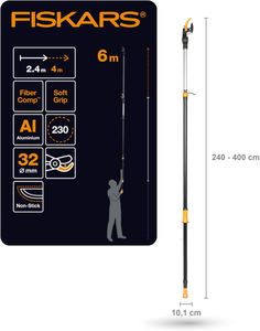 Fiskars PowerGear X Tree Pruner – Lightweight Telescopic Lopper