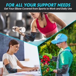 Molsdon Elbow Support Sleeves 2-Pack – Compression Brace for Pain Relief