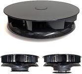 FLOWROTOR Low Profile Rotary Van Roof Vent - Wind Driven Rotating Spinning Ventilator Vent Fan Black - Camper Bus 4x4
