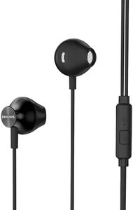 Philips in-Ear Earbud Neodynium Earphones/Headphones w/Mic & 1.2m Cable Black