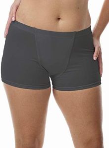 Vulvar Varicosity and Prolapse Support Brief with Groin Compression Bands - Black - Medium