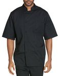 MixStuff Men's Black Half Sleeves XXX-Large Chef Coat's (Chef Jacket)