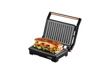 Russell Hobbs RST9002CG 900W 180° Electric Grill Sandwich Maker | Non-Stick Coating | Full Flat Toaster Griller | Drip Tray, Ready-to-Cook Indicator | Overheat Safety Protection | 2-Year Warranty