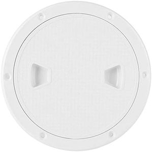 Akozon Tapa barco, Escotilla de inspección redonda de barco Cubierta de cubierta redondeada ABS marino Inspección Hatch Yacht RV Barco Accesorios(6 pulgadas)
