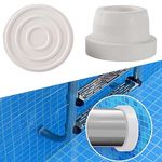 TonGass (2-Pack, White) Inside Pool Ladder Bumpers for Inground Pool - Pool Ladder Rubber End Plugs Fit 1.9" Standard Swimming Pool Ladder Tubing Bumper Caps for Inground Pool Ladder Step End Caps