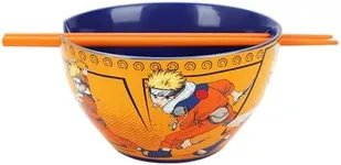 Bioworld Naruto Ceramic Ramen Bowl and Plastic Chopsticks Set