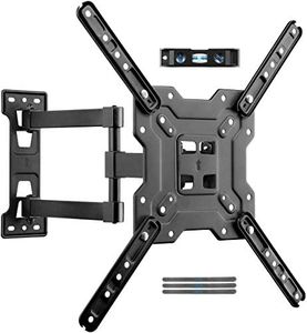 suptek Adjustable TV Wall Mount, Swivel and Tilt TV Arm Bracket for Most 23-55 inch LED, LCD Monitor and Plasma TVs up to 55lbs VESA up to 400x400mm (A1+)